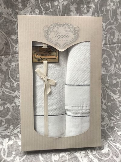 Juego Toallas Blancas Sophie