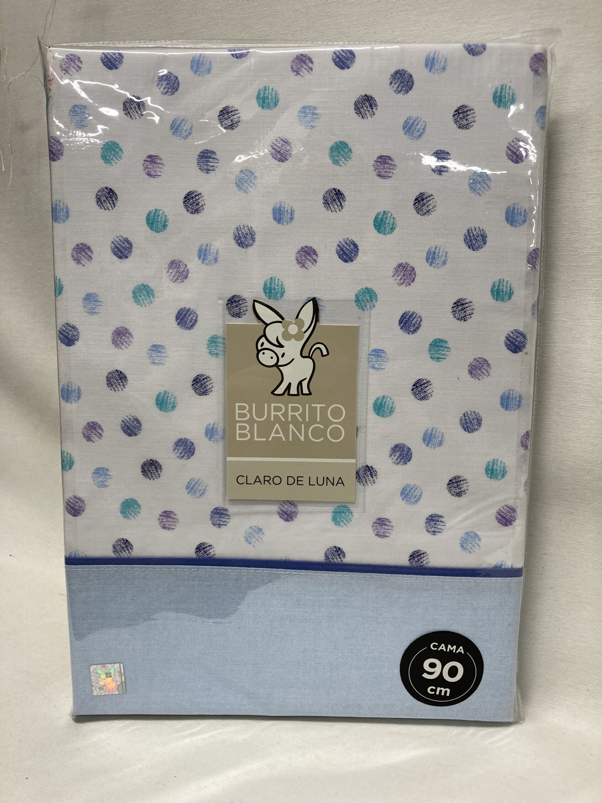 Juego de Sábanas Burrito 90 Celeste