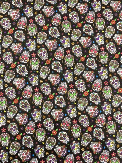 Calaveras P.Fondo Negro