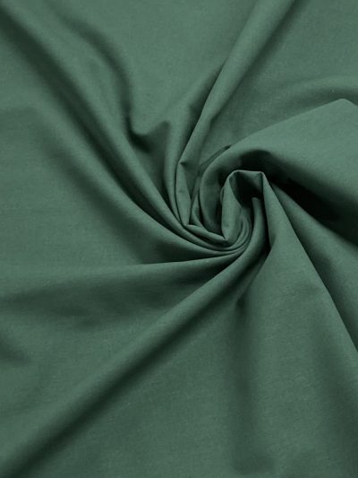Algodón liso verde oscuro