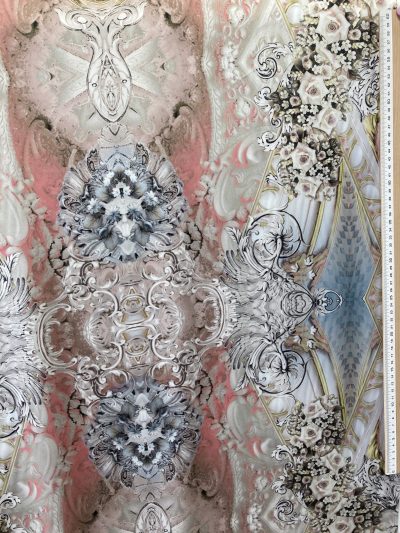 Satén Rosas vintage