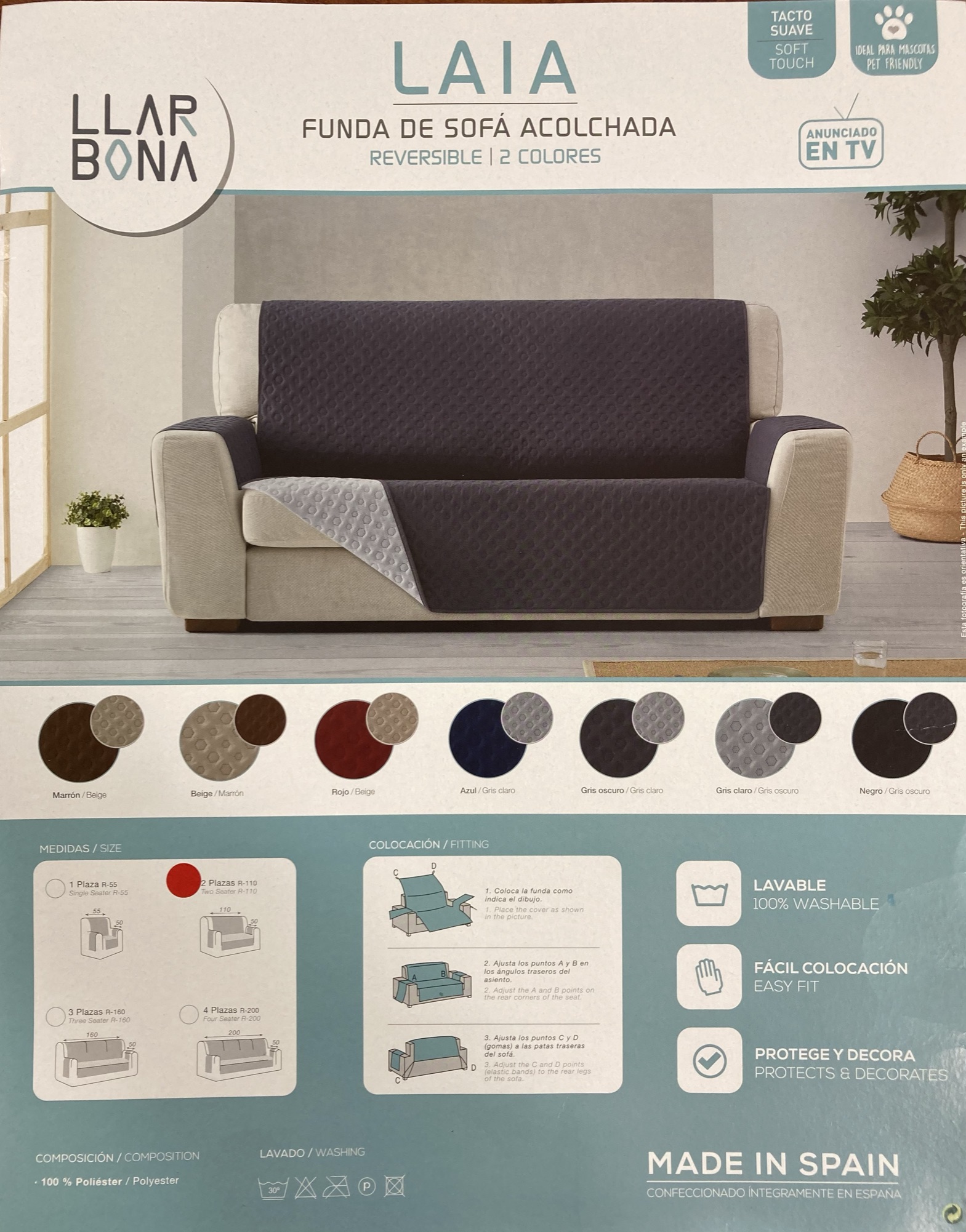 Funda Sofá Acolchada LAIA