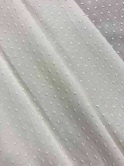 Plumeti Blanco Algodón