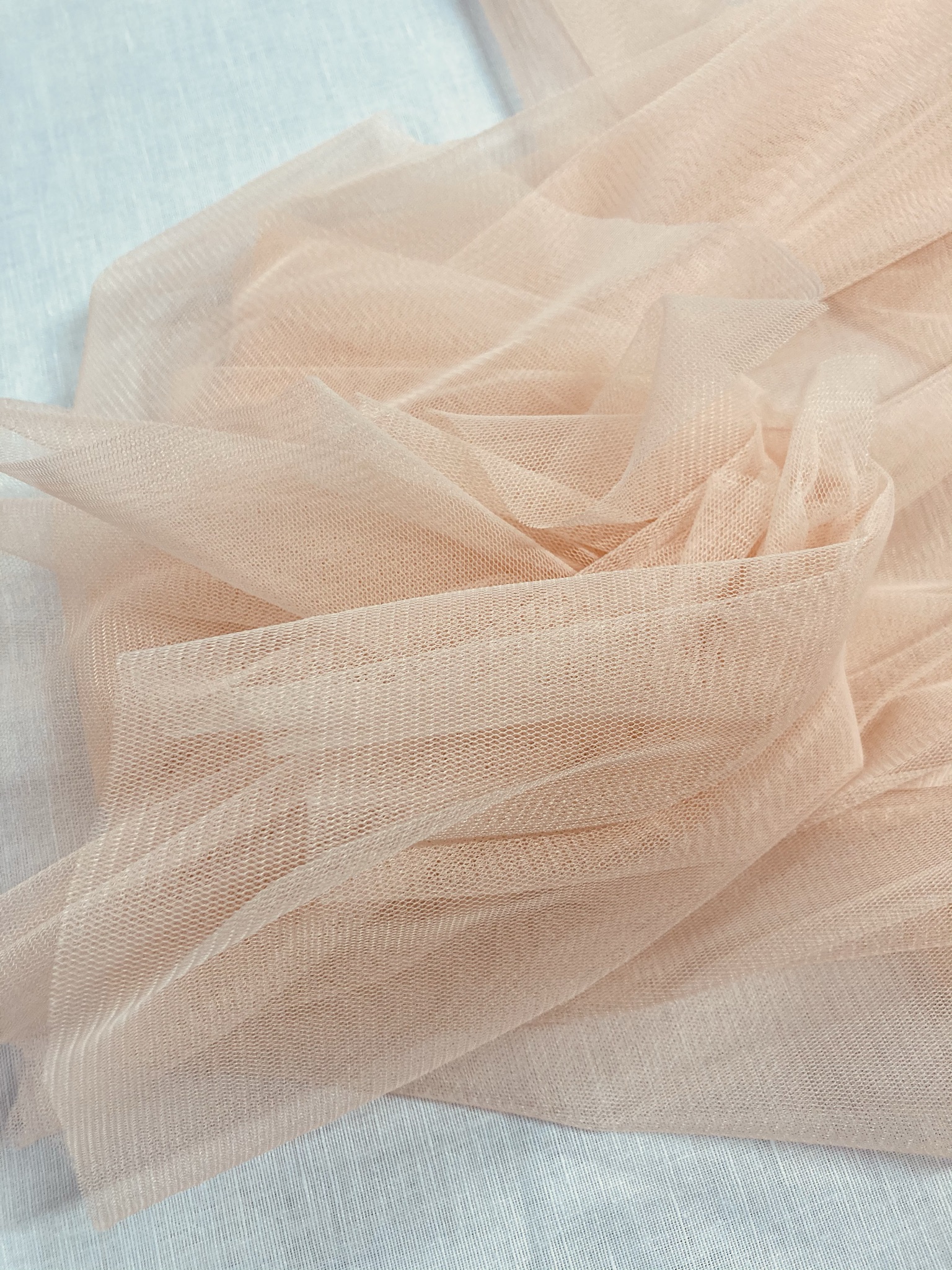 Tul Suave Caído Salmon Claro