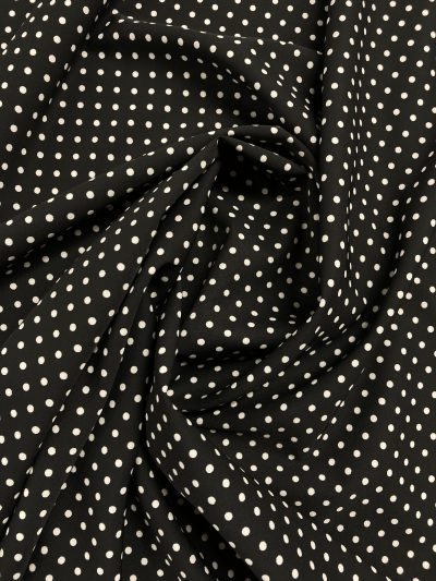 Bielástico Negro Lunar Bl.Lenteja