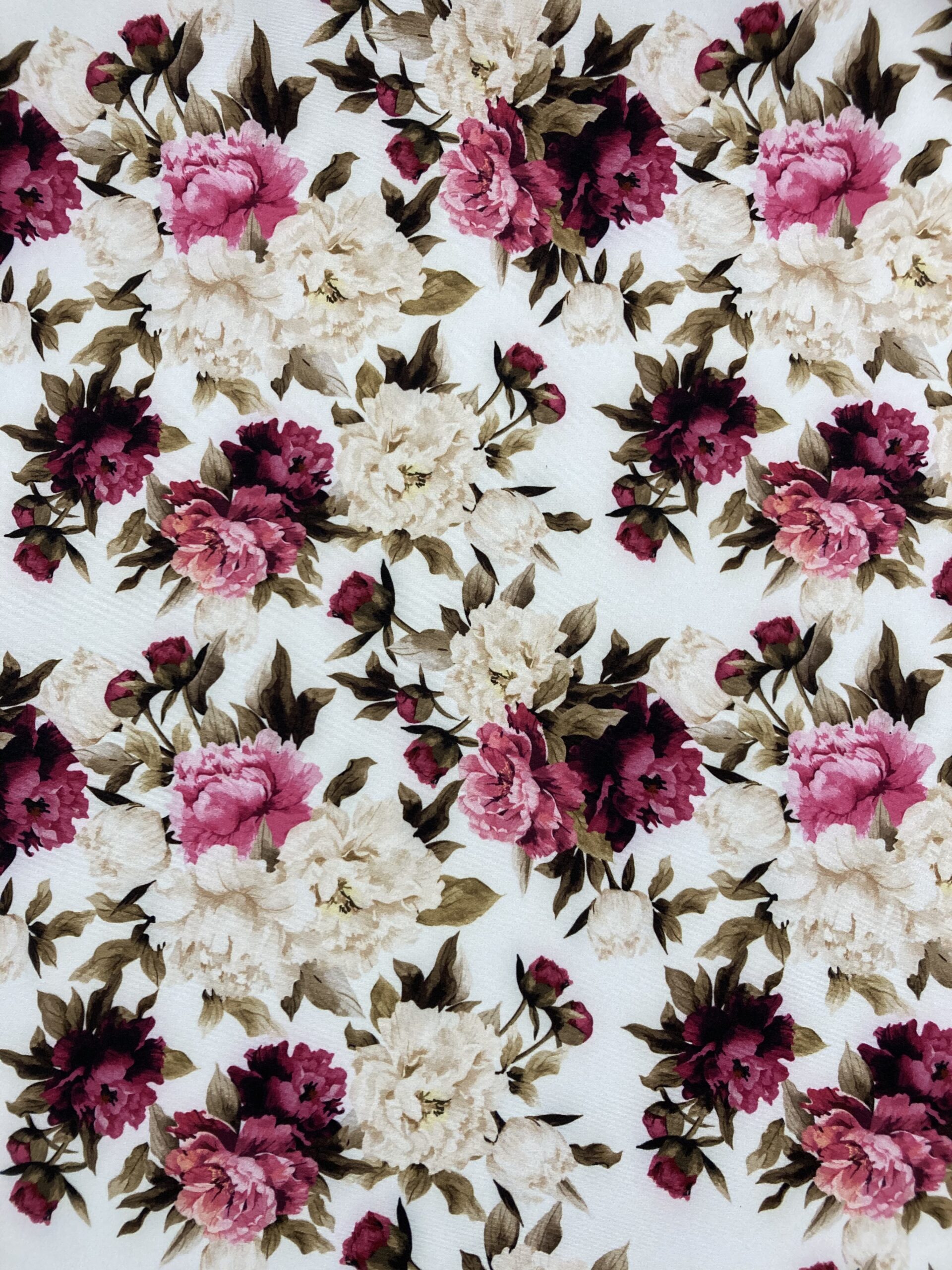 Bielástico Flores Fucsia/Beig