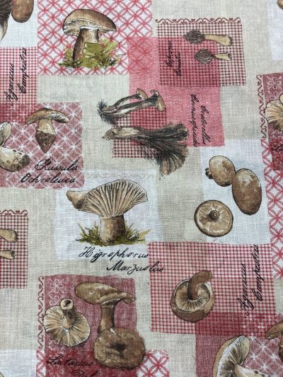 Visillo De Cocina Setas.