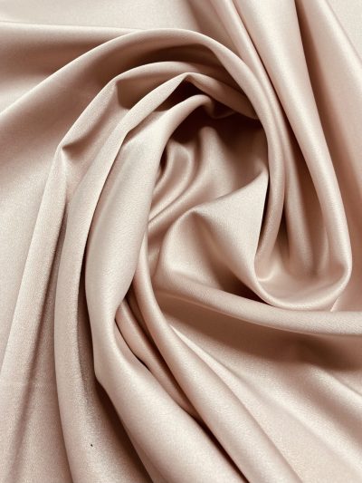 Crepe Satén Rosa Nude
