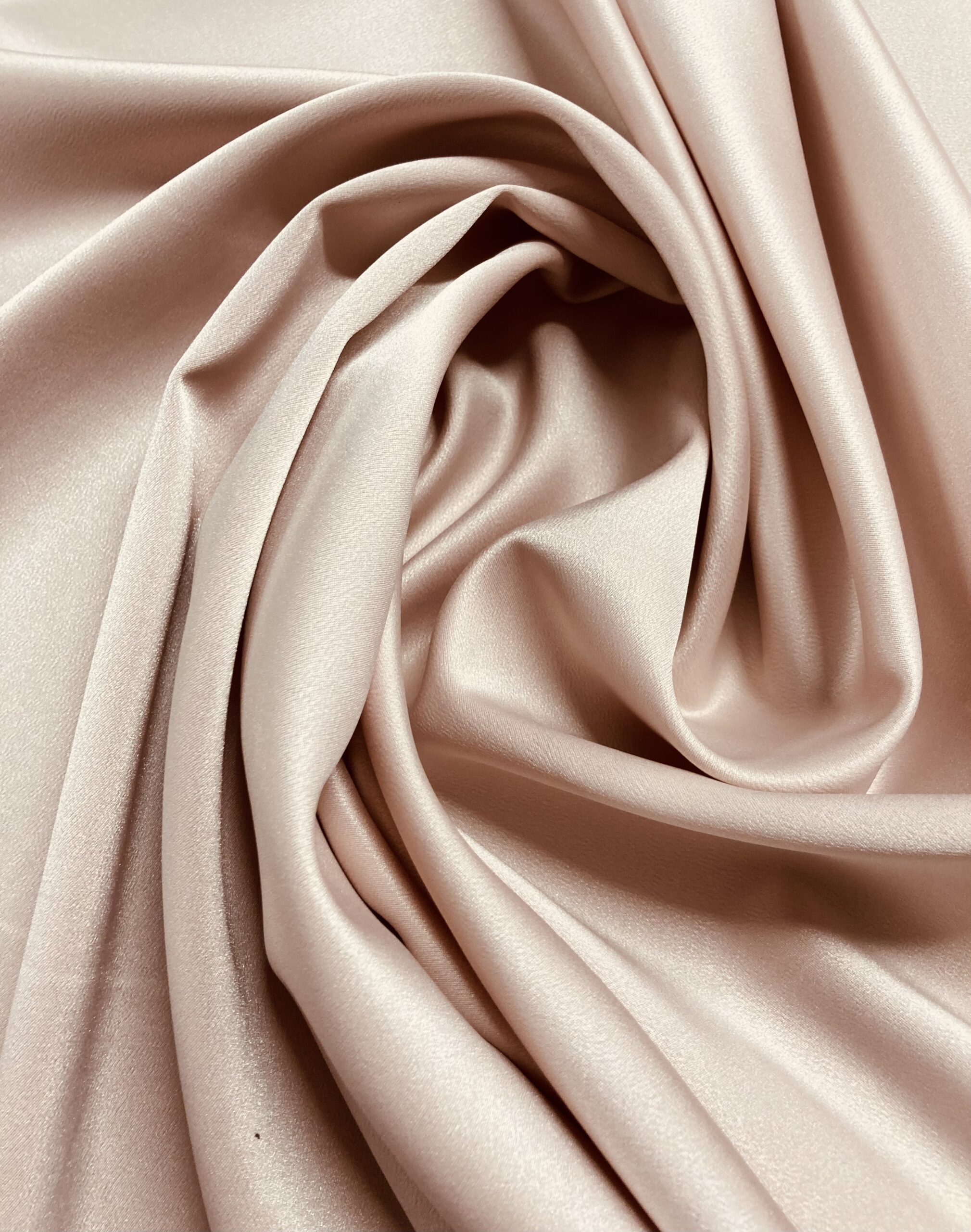 Crepe Satén Rosa Nude