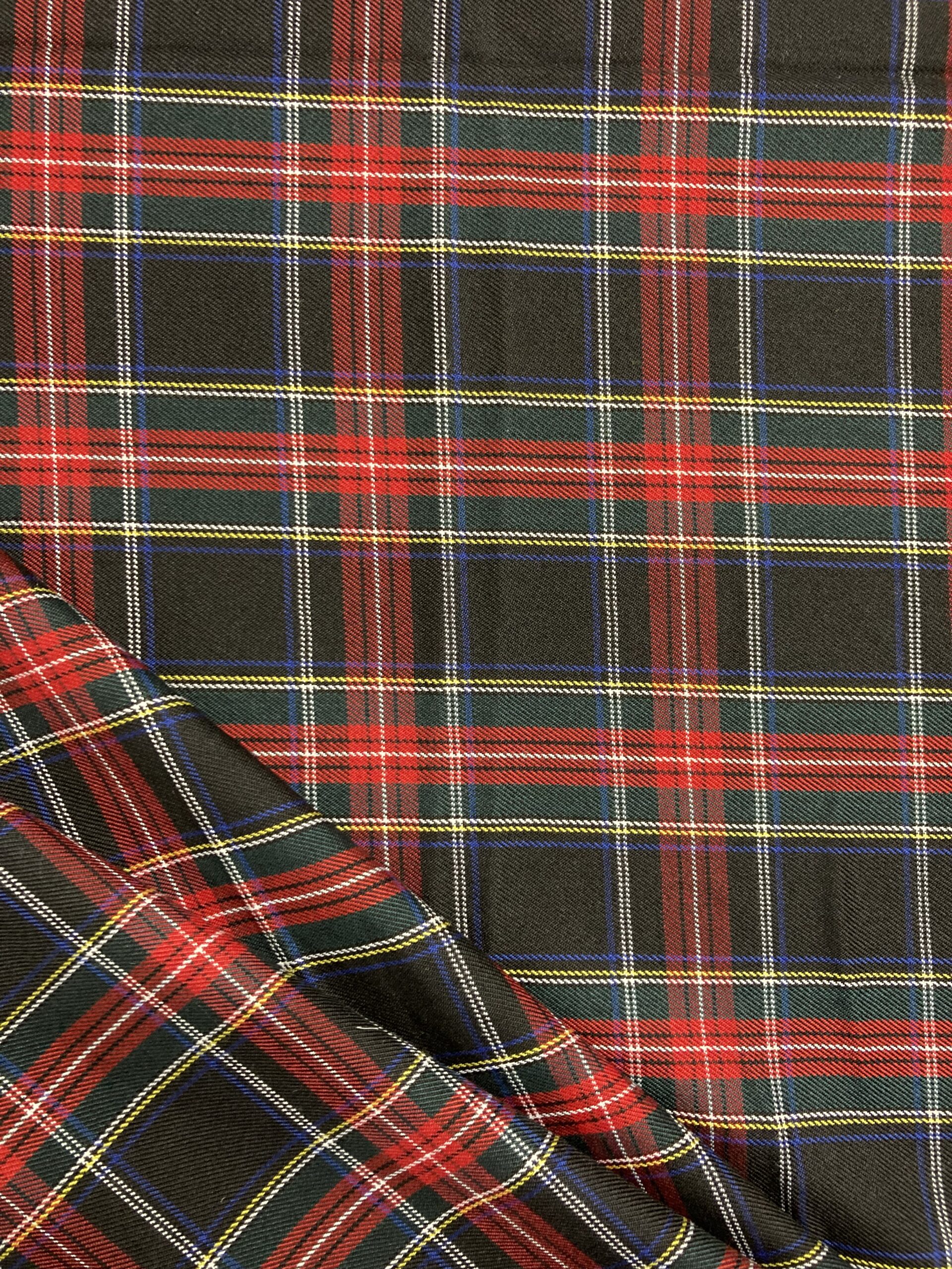 Cuadros escocés negro