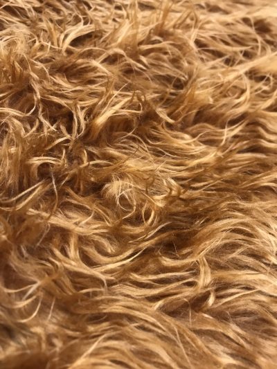 Pelo largo marrón galleta