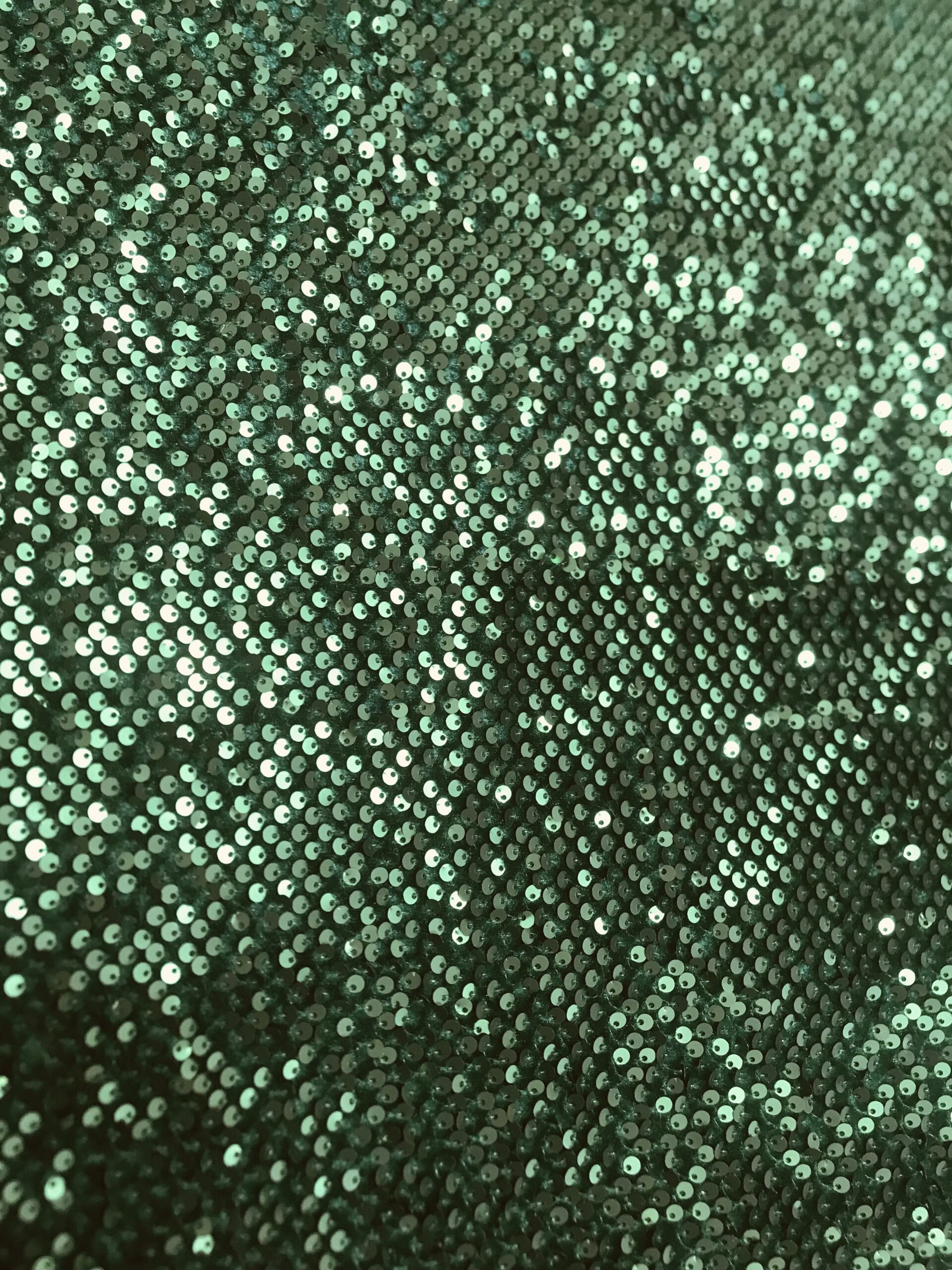 Terciopelo lentejuela verde