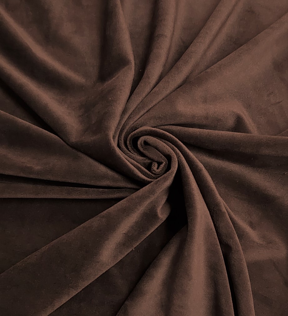 Polipiel elástica doble cara antelina chocolate