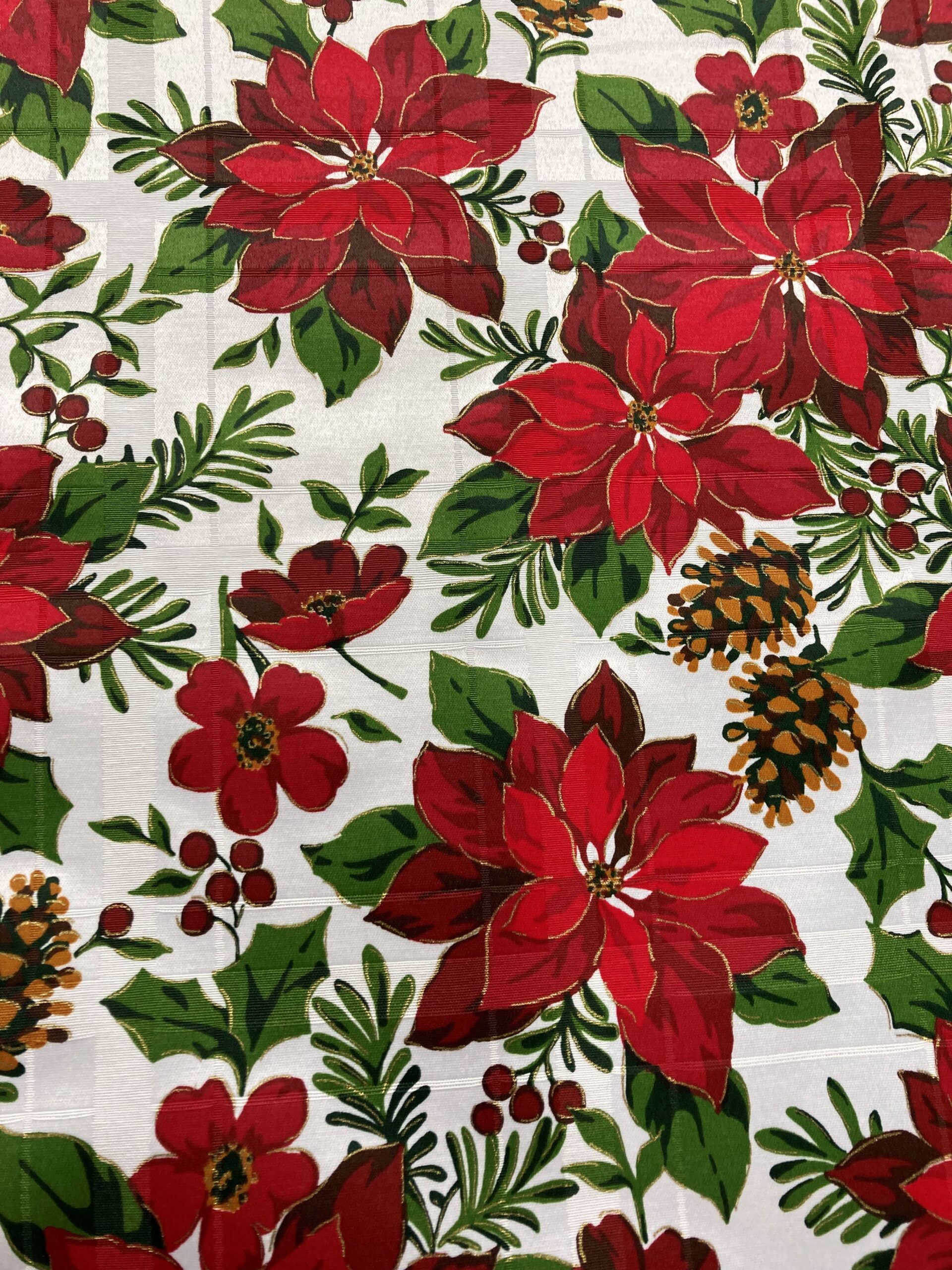 Mantelería Navidad pascuero piñas