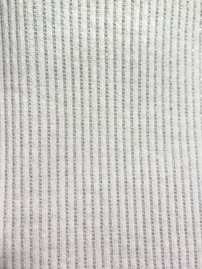 Punto canalé blanco lurex