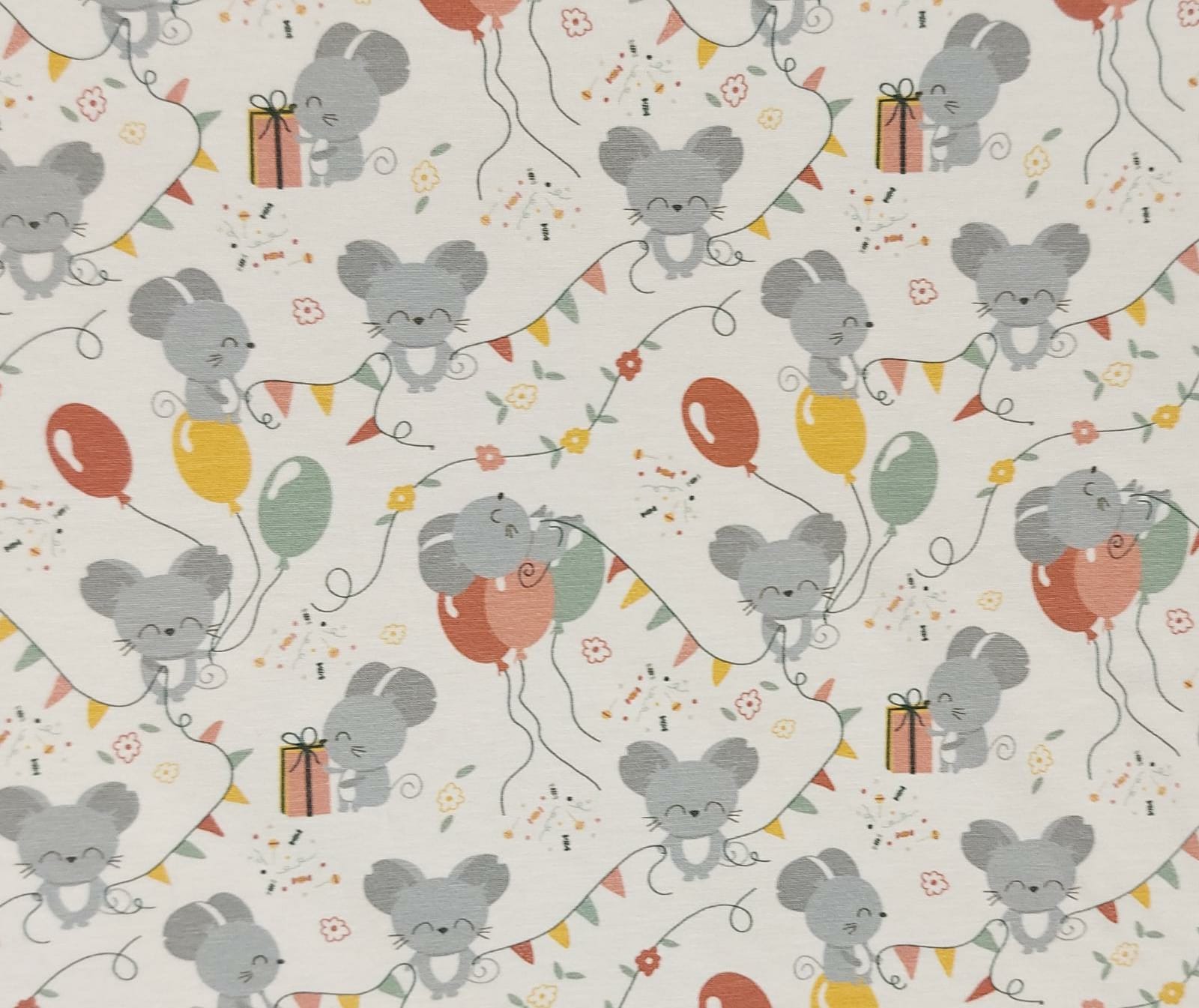 Punto algodón Bitty ratón globos