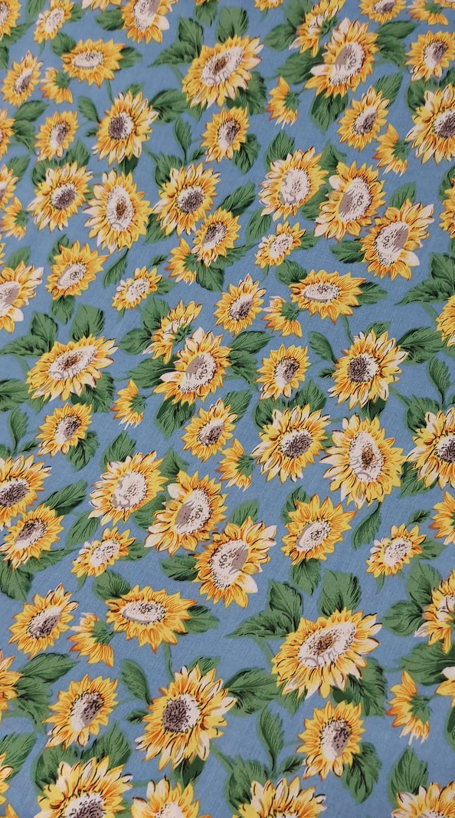 viscosa girasoles f.celeste