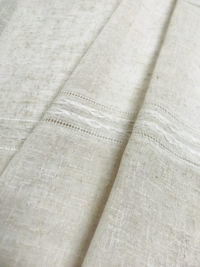 Visillo Torino cenefa color lino