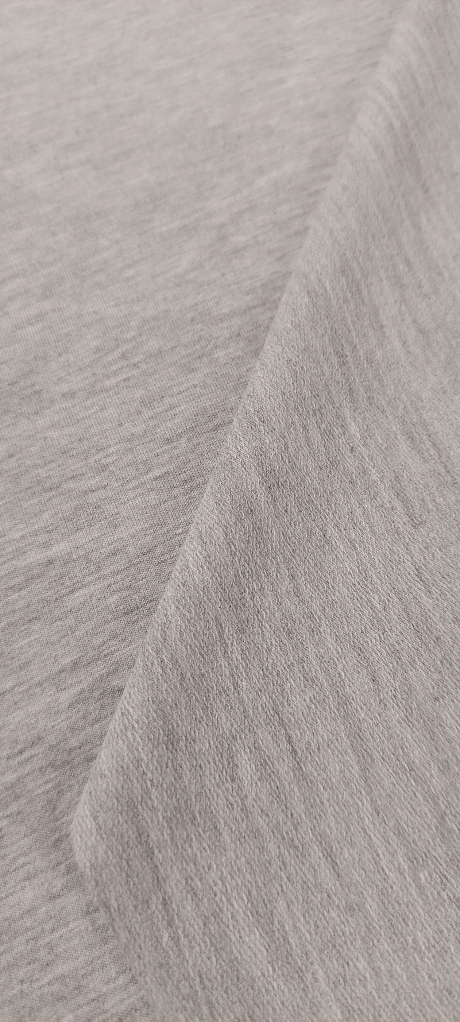 French terry gris claro jaspeado