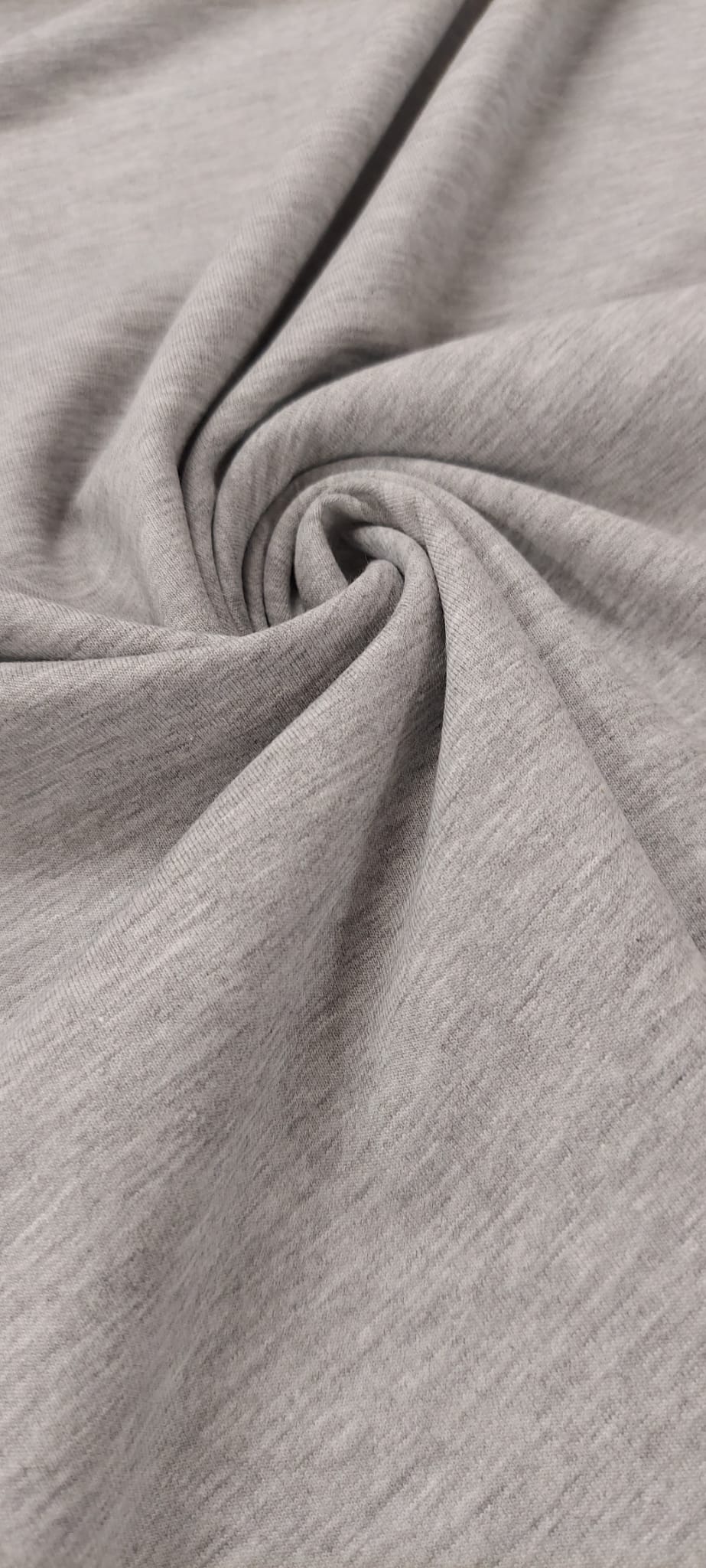 French terry gris claro jaspeado