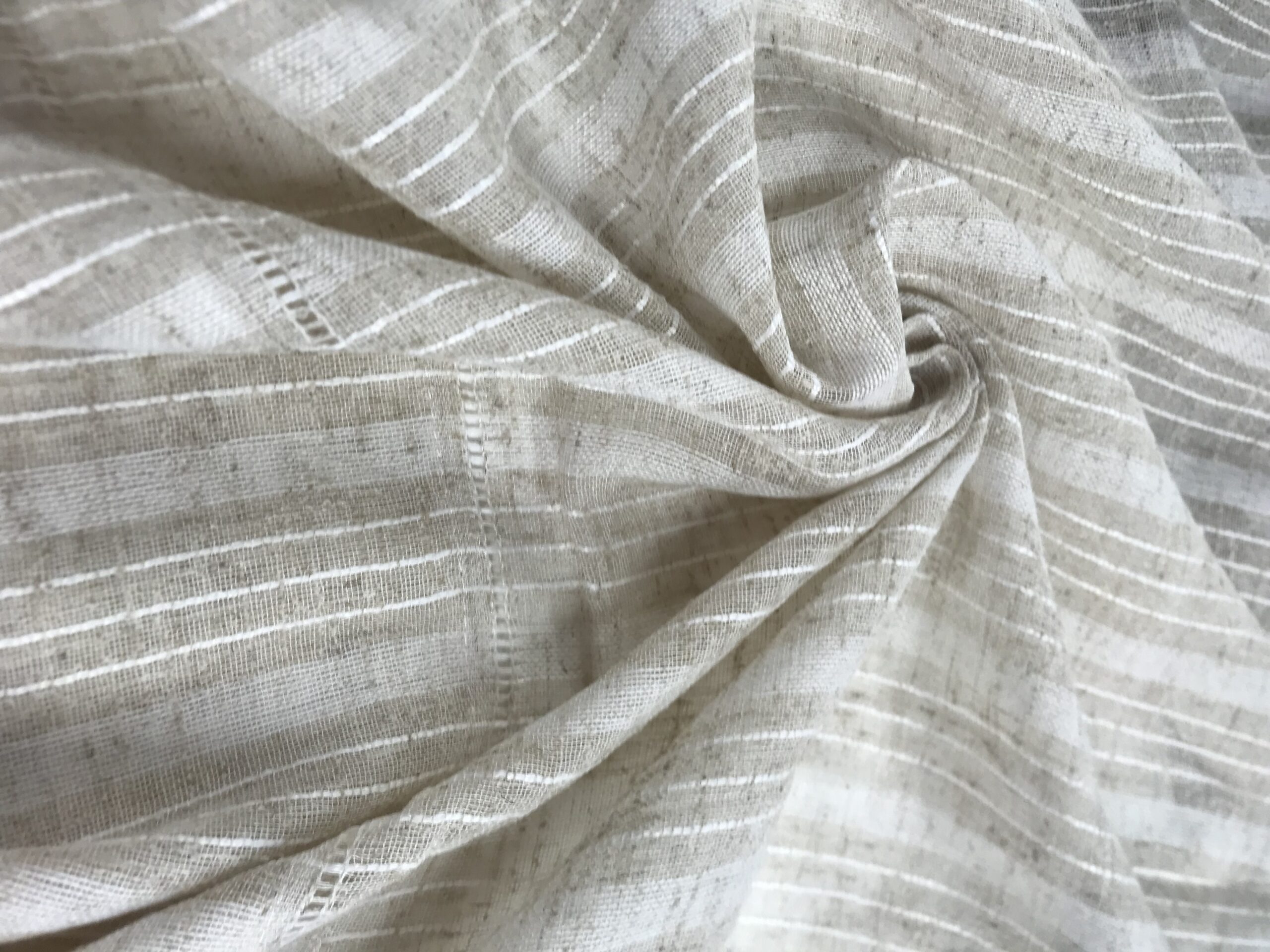 Visillo Torino rayas color lino**