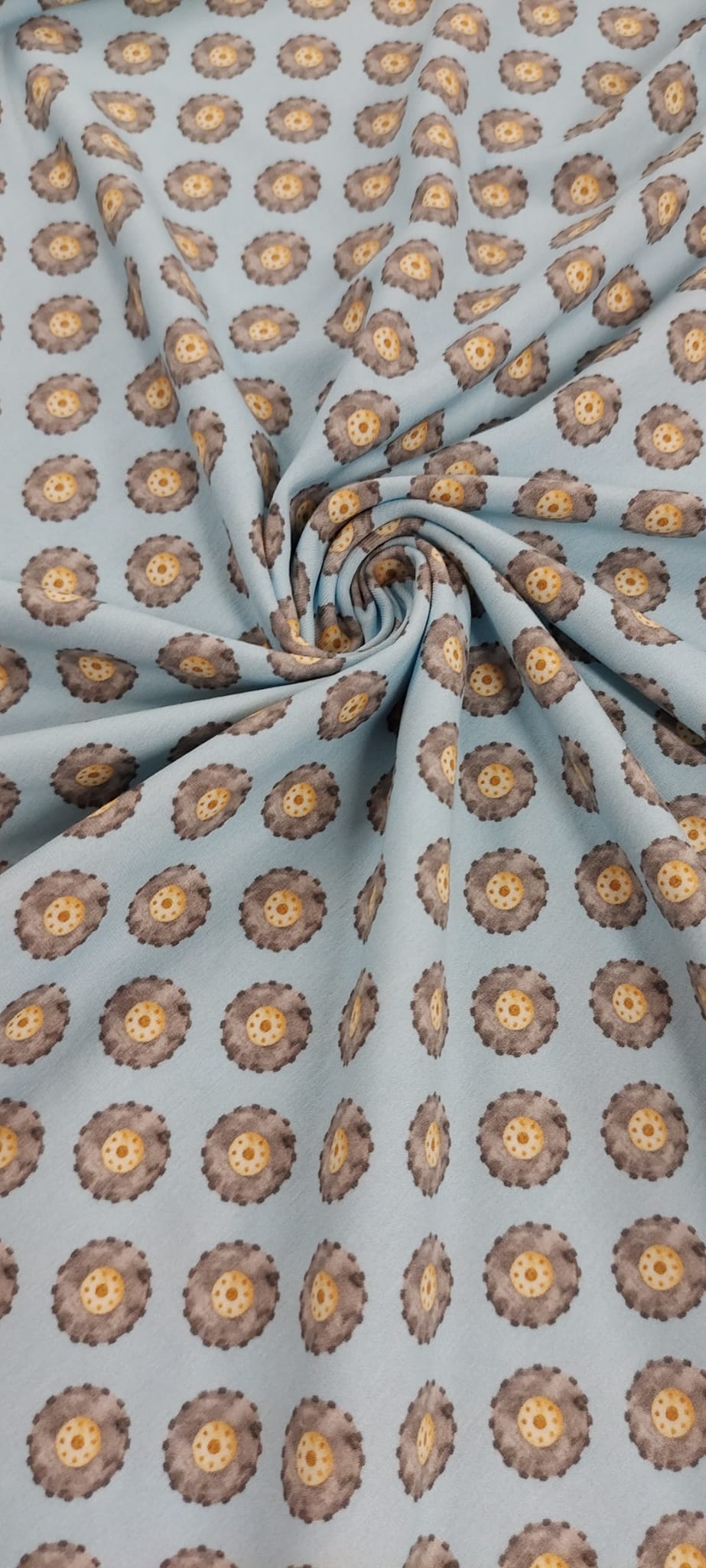 Punto algodón orgánico ruedas