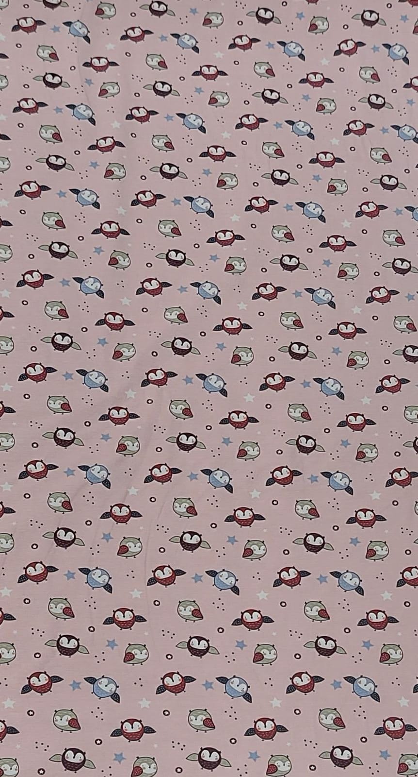 Punto algodón buhos f.rosa