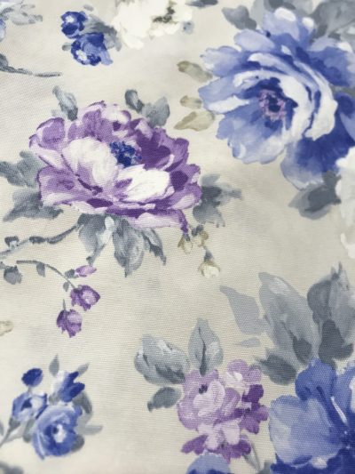 Panamá Flor grande azul/malva