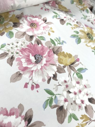 Panamá flor grande rosa/ocre