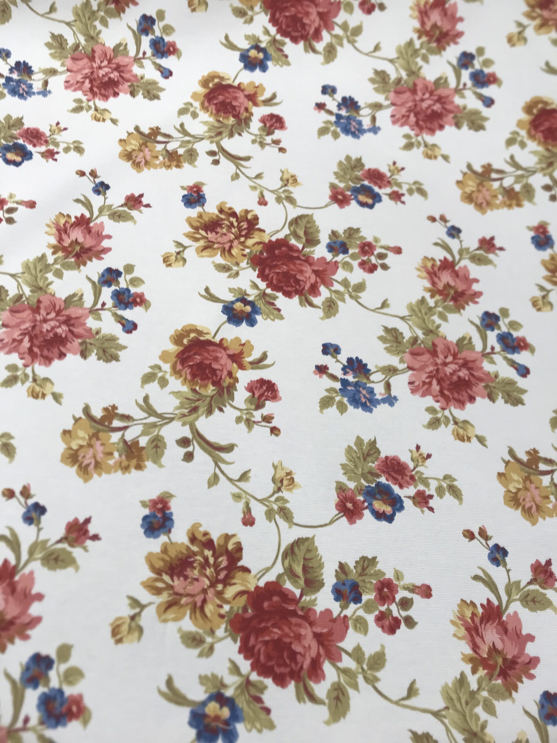 Panamá flor cretona fondo crudo