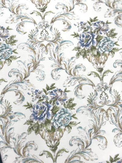 Mantelería panamá gatas ramo azul