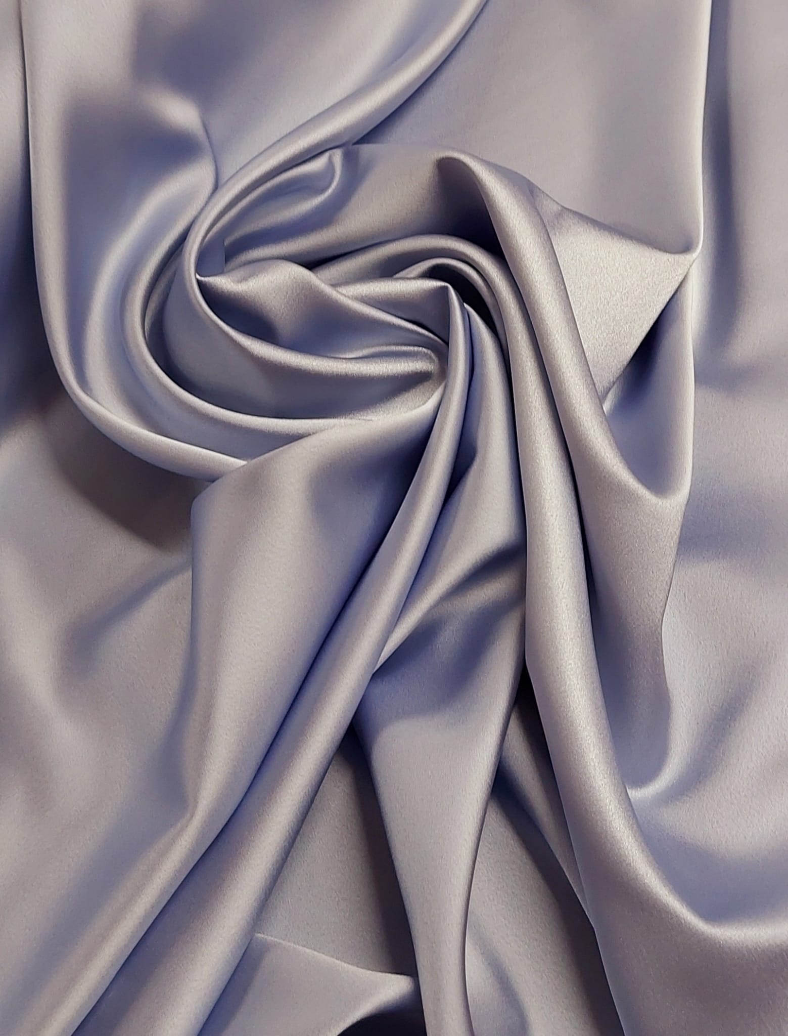 Crep satén azul lavanda