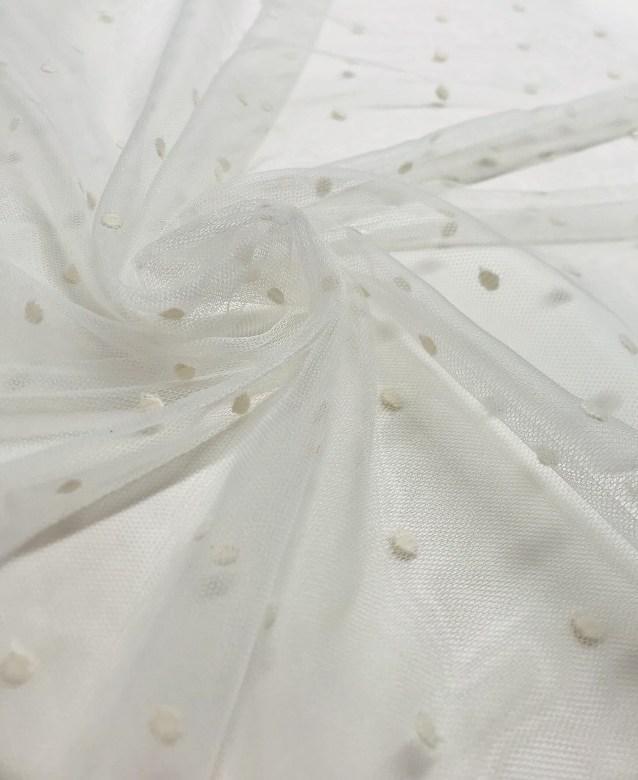 Tul bordado plumeti beig