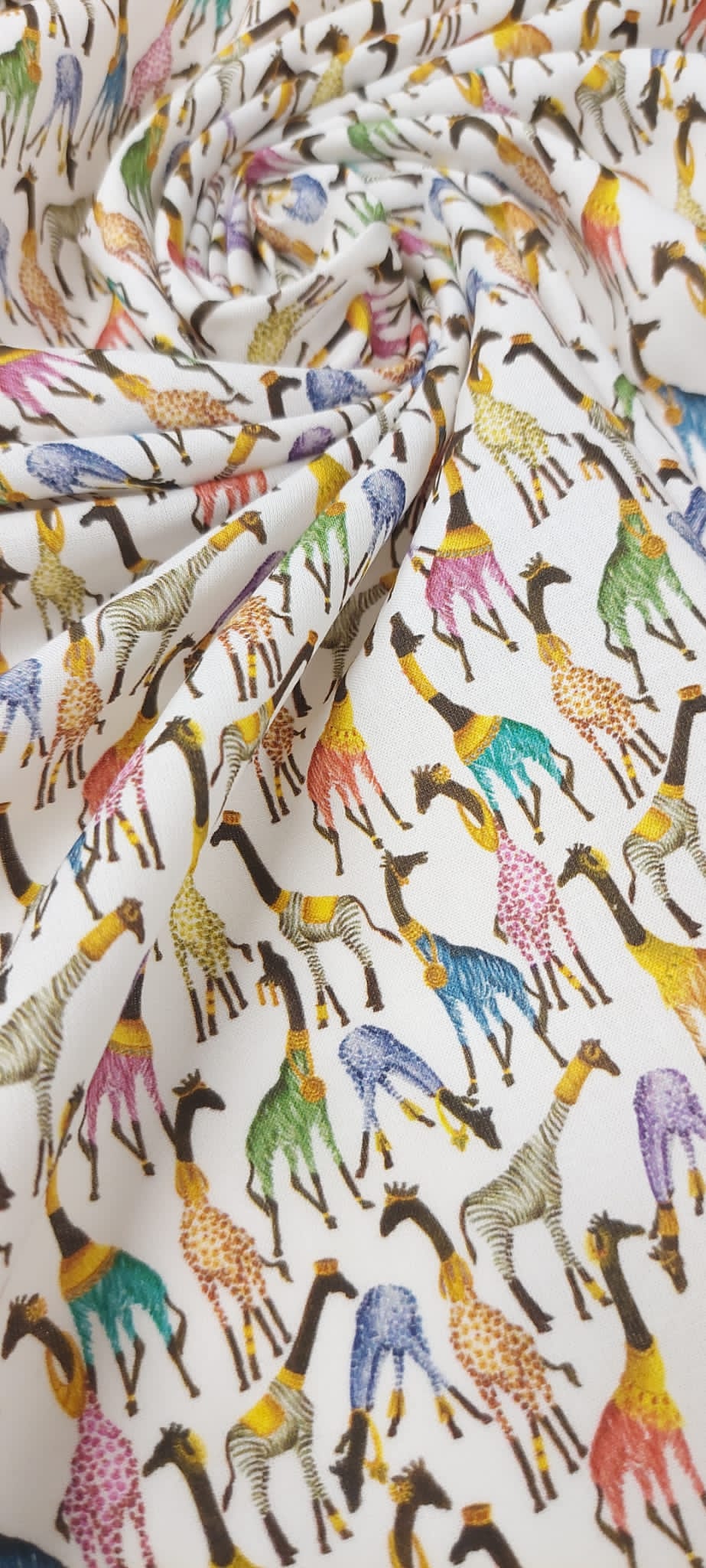 Algodón jirafas multicolor