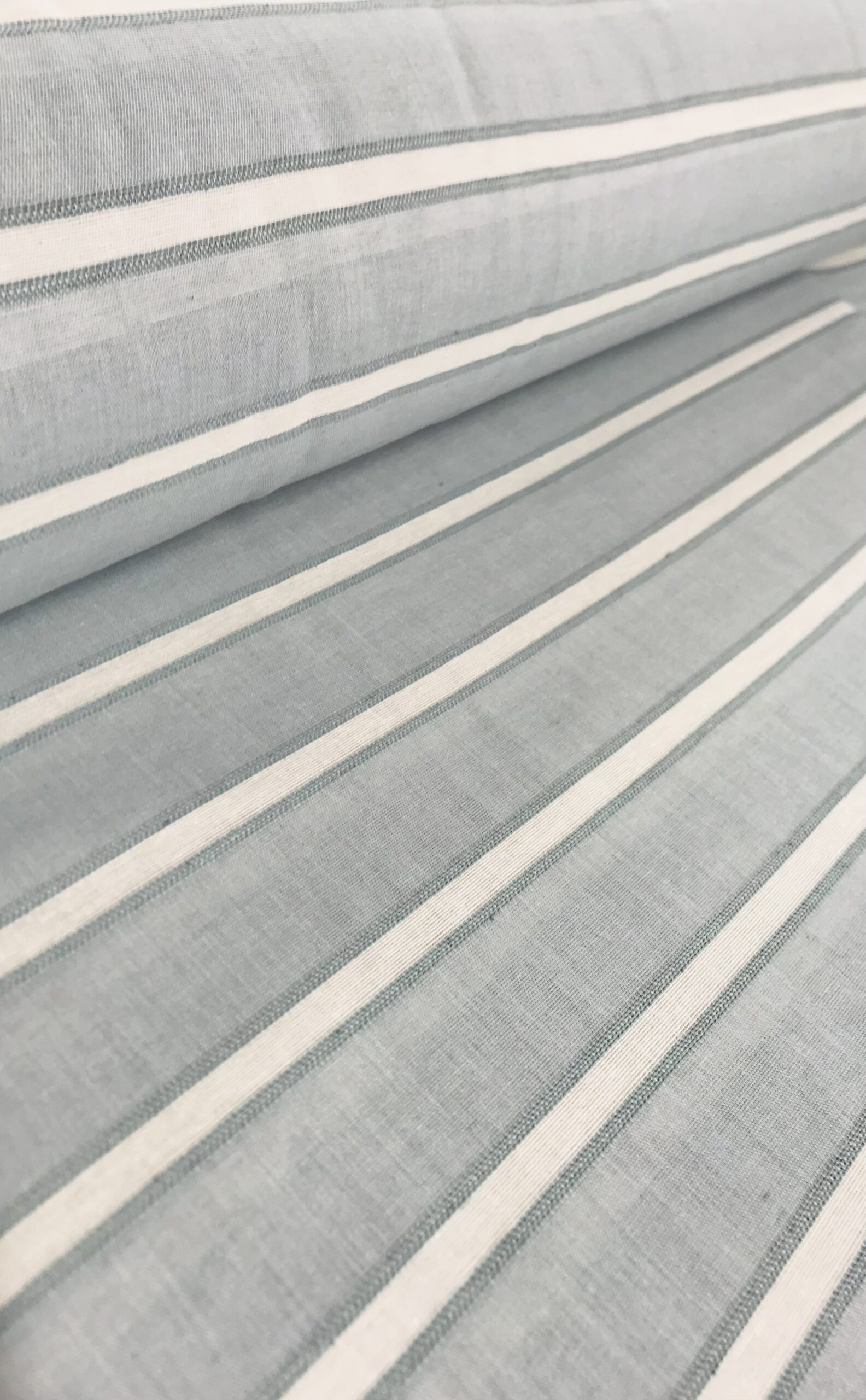 Visillo Andes rayas celeste