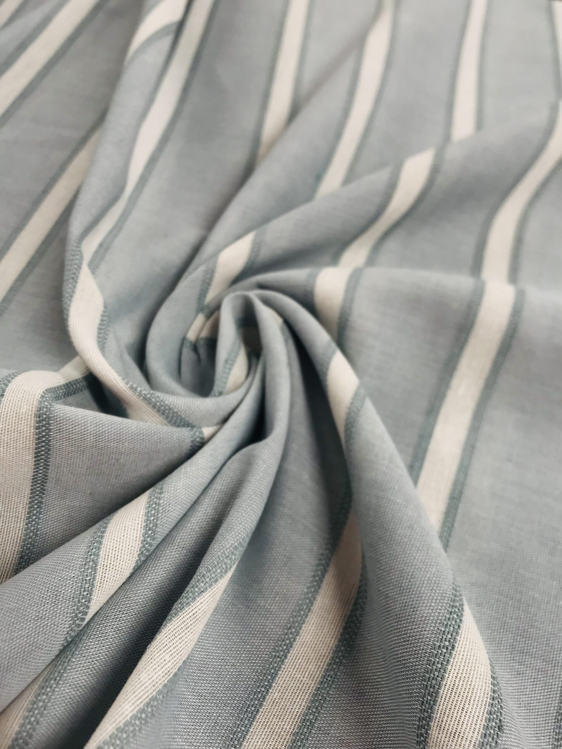 Visillo Andes rayas celeste