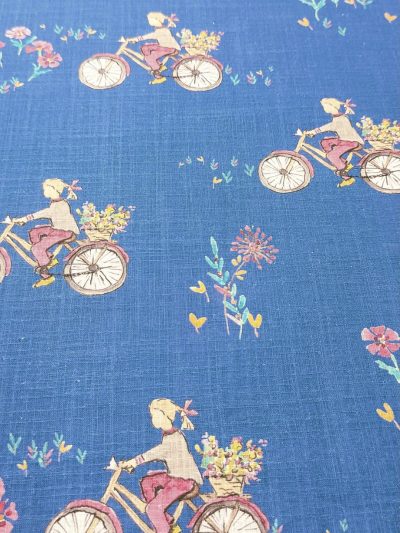 Algodón azul bicicletas