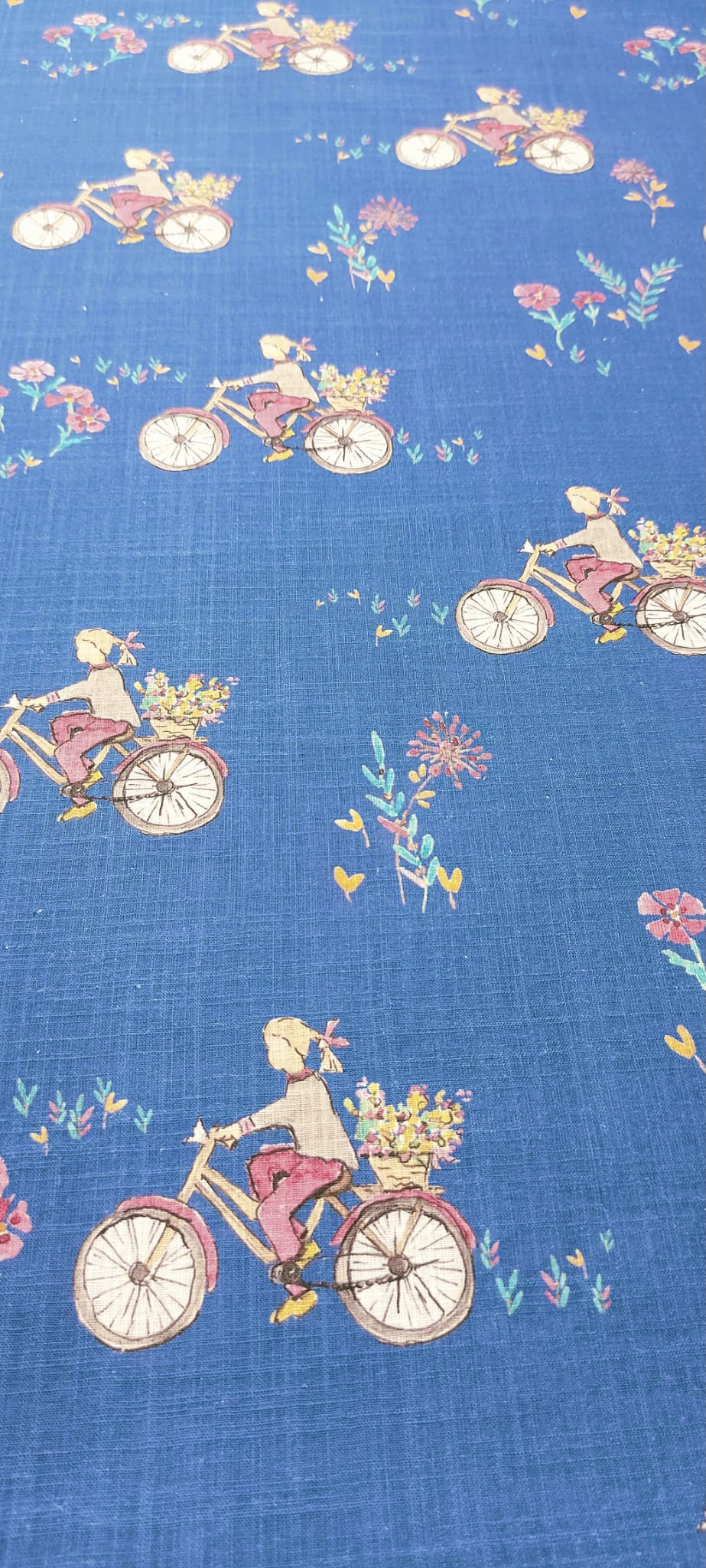 Algodón azul bicicletas