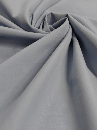 Popelín liso Algodón orgánico Celeste