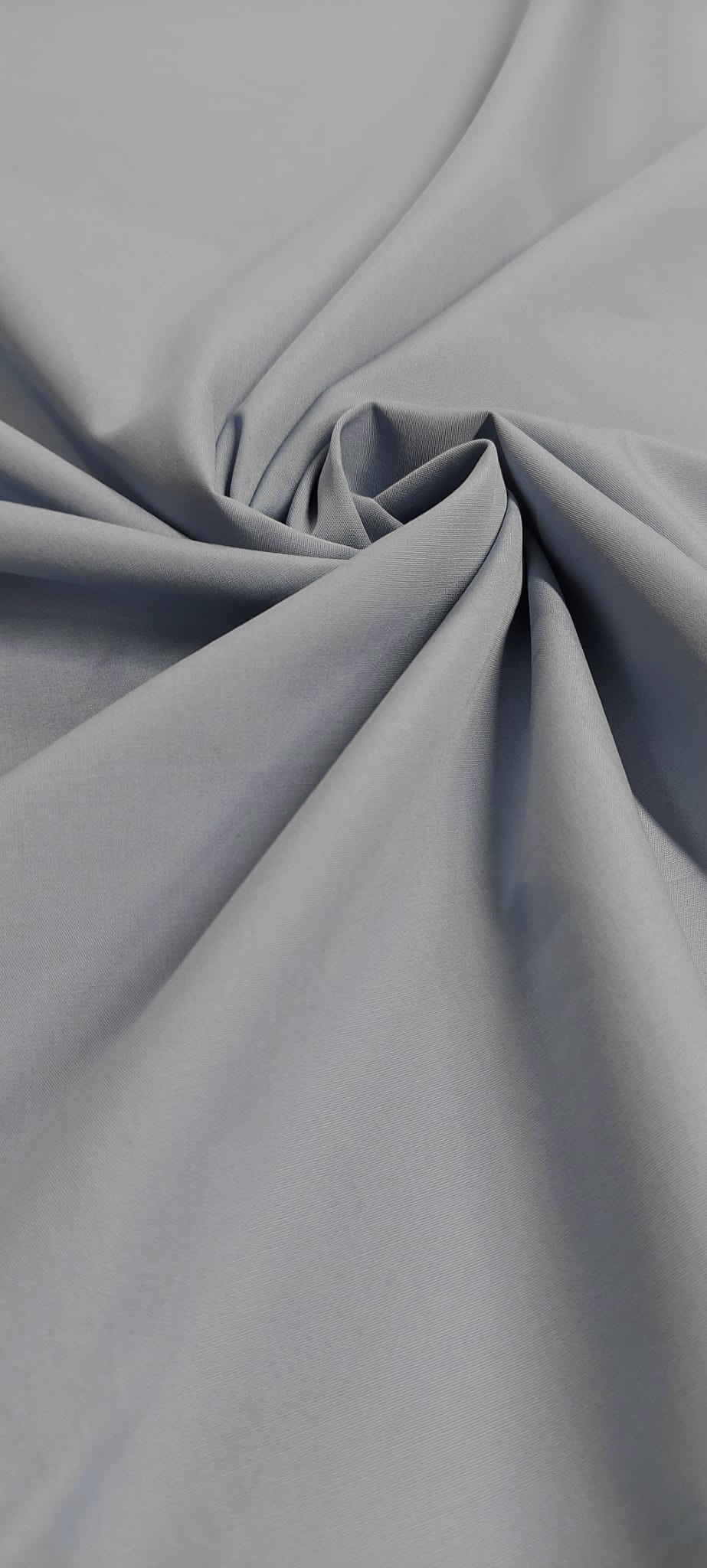 Popelín liso Algodón orgánico Celeste