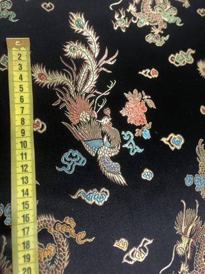 Raso brocado dragones