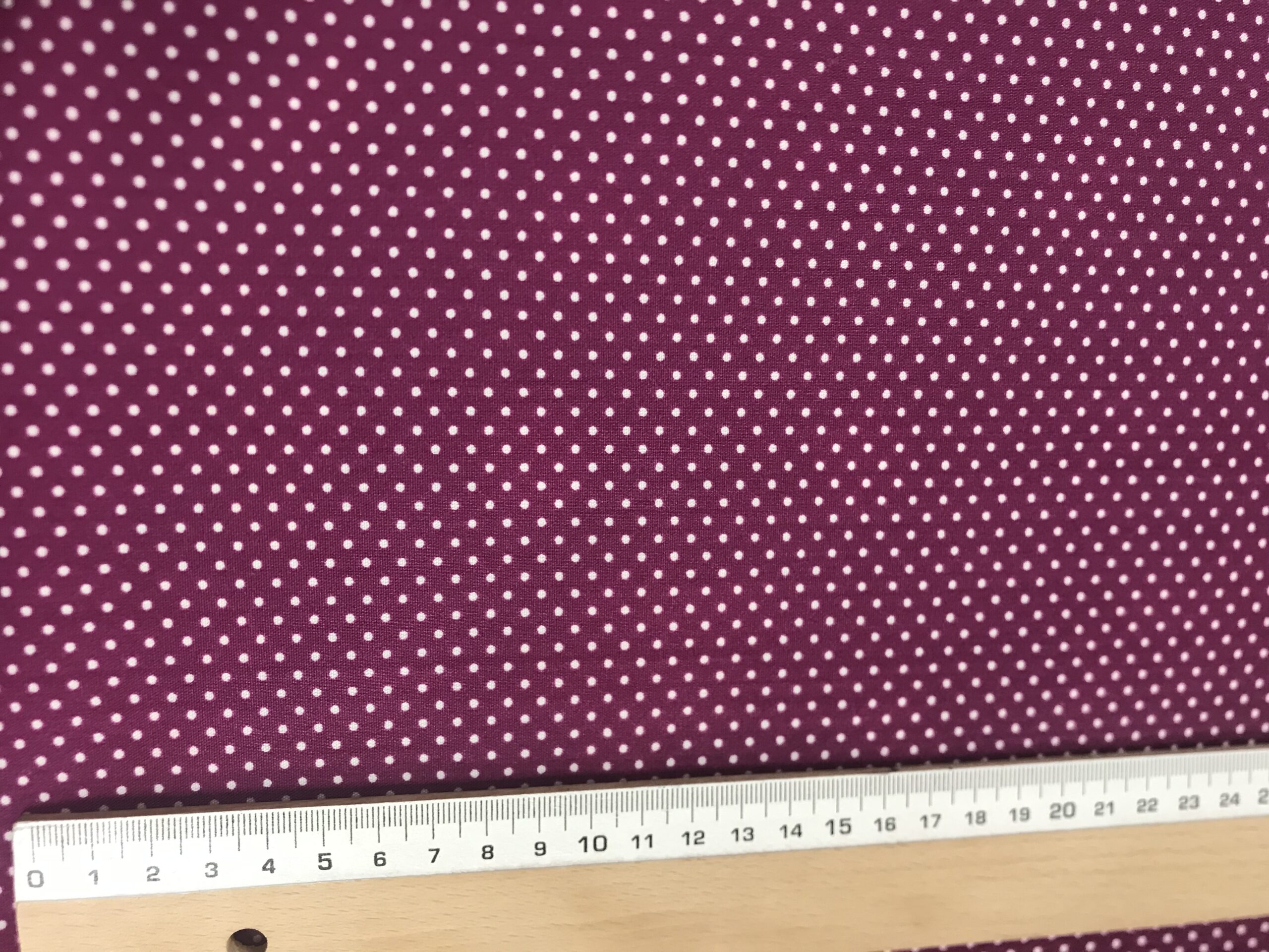 Popelín Flamenca Buganvilla Lunar Blanco Pequeño