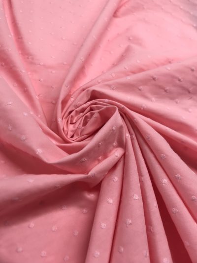 Plumeti bordado rosa