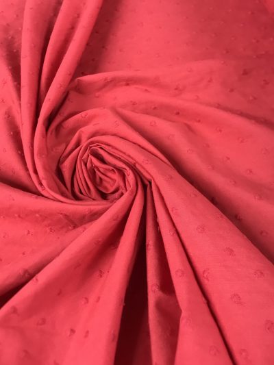 Plumeti bordado rojo