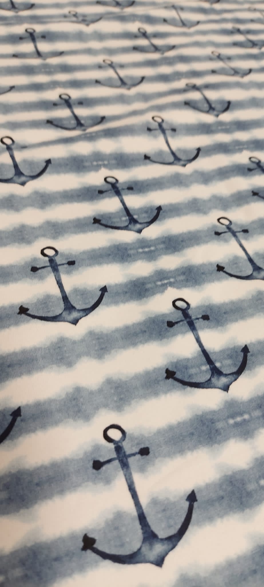 French Terry digital algodón anclas