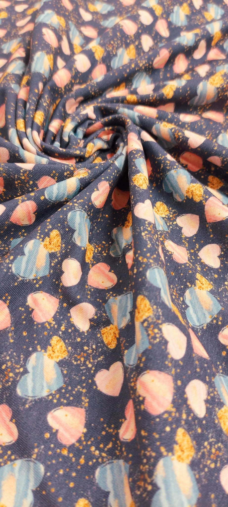 Punto algodón digital corazones