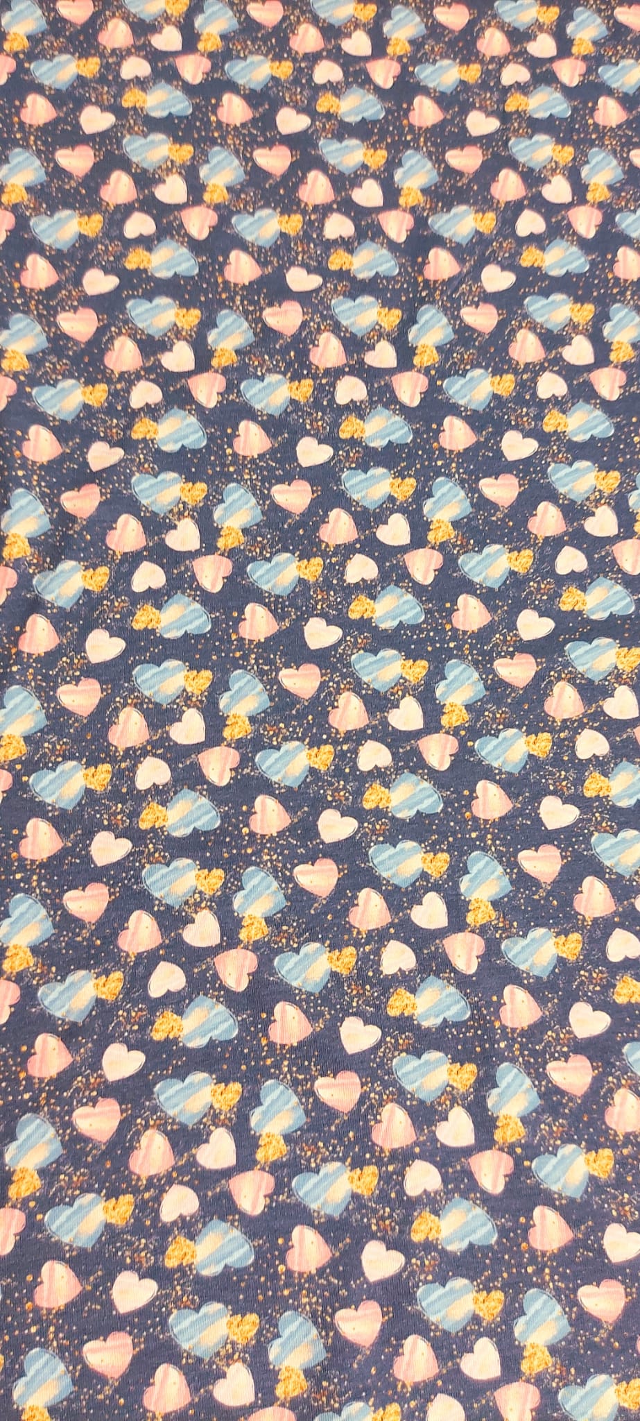 Punto algodón digital corazones