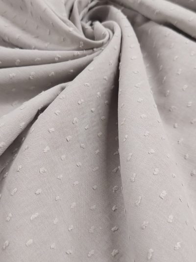 Plumeti Algodón gris