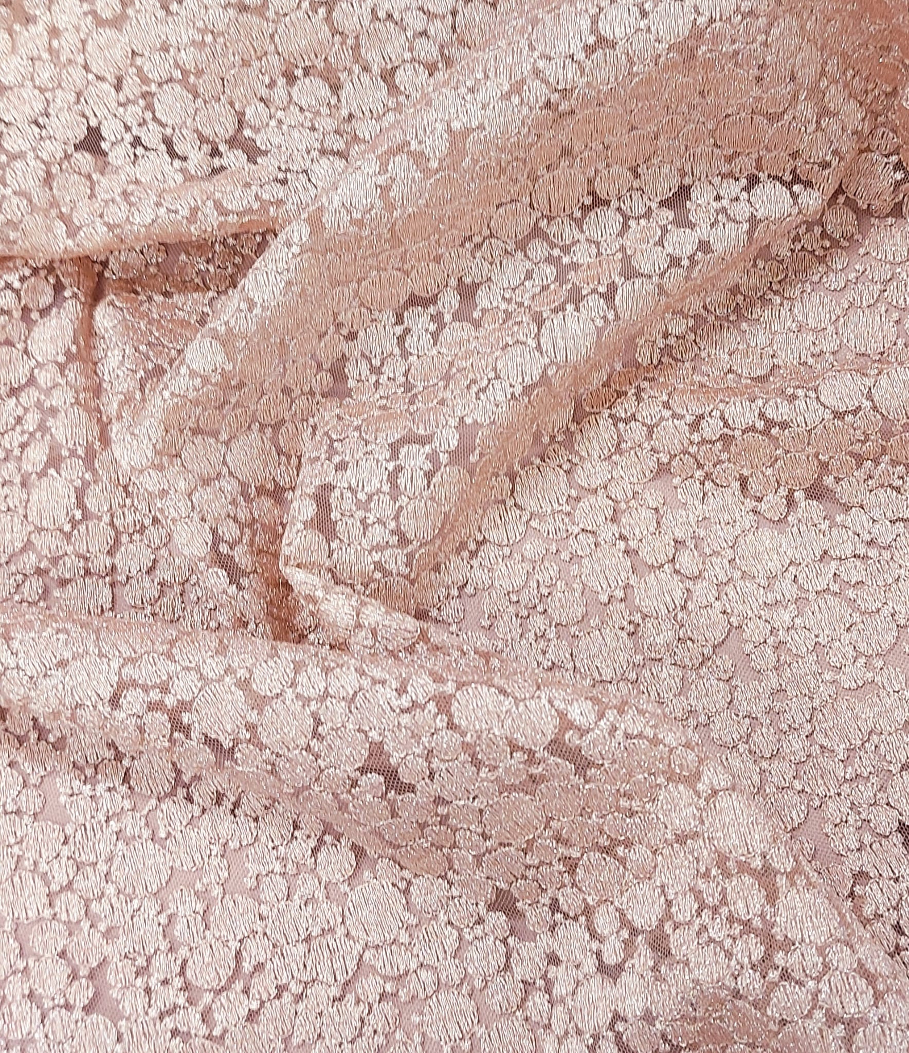 Tul bordado nude gotas