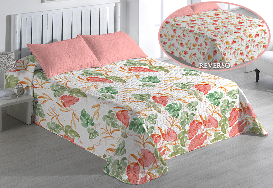 Colcha bouti reversible PIA Karamelo